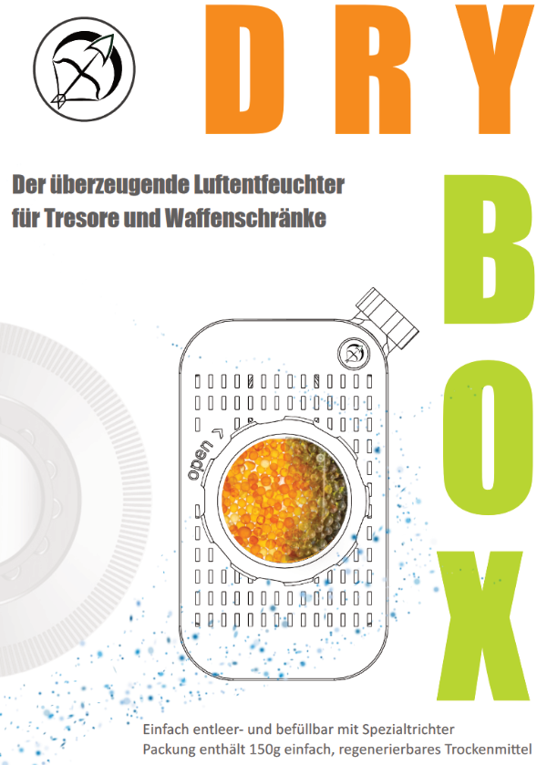 Entfeuchtung für Waffenschränke und Tresore Dry Box by MunClip.de